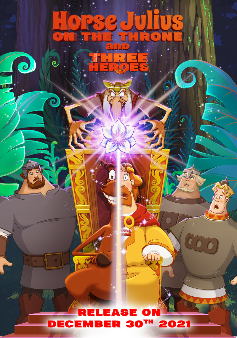 tri-bogatyrya-i-kon-na-trone